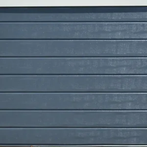Populaire Porte de garage sectionnelle motorisée IQA l.240 x h.200 cm rainurée grise - SPADONE