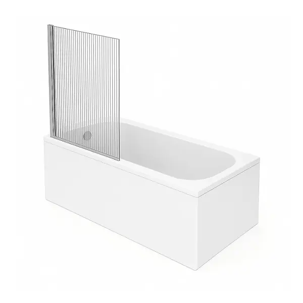 Baignoire droite Oberon quaryl 160 x 75 cm + Pare bain gauche AURYS Raywall chromé VILLEROY ET BOCH Offre Spéciale