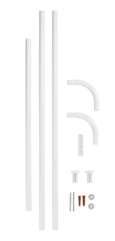 Satisfait Ou Remboursé Barre d‘angle universelle blanche, diamètre 20 mm