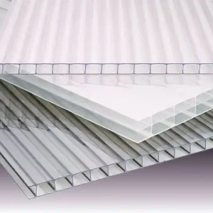 Plaque de polycarbonate alvéolaire 2 x 0,98 m épaisseur 4 mm Solde