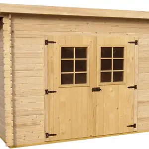 Abri jardin bois sapin 20mm - L.300xH.201xP.184cm HABRITA Nouvelle Collection