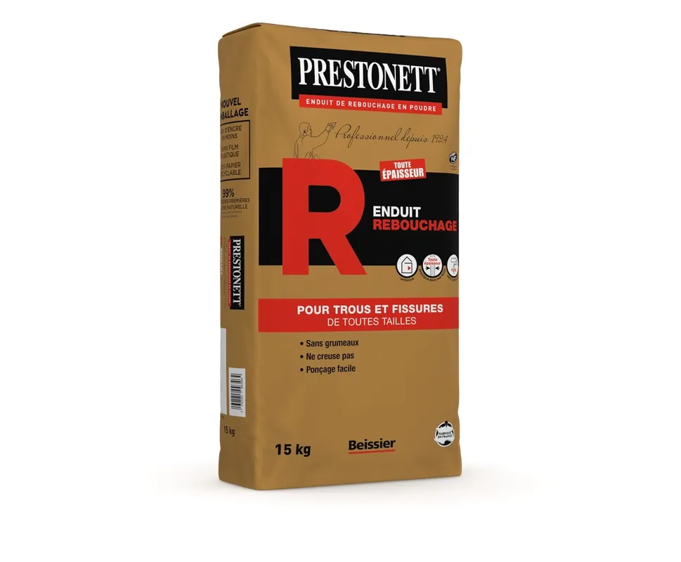 Offre Exclusive Enduit de rebouchage "R" 15 kg PRESTONETT