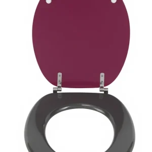 Abattant de WC Prune/Gris Nouvelle Collection