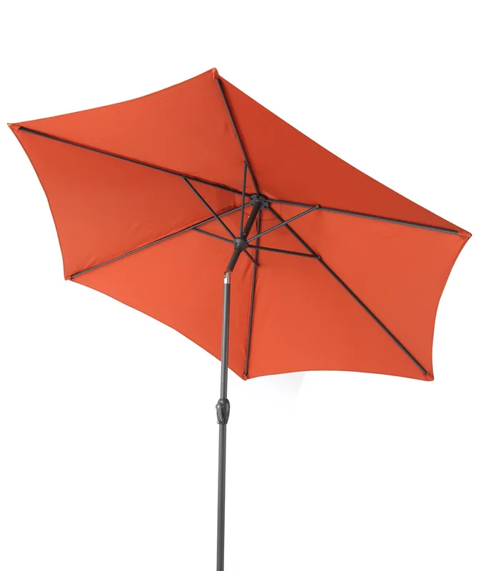 Achat Immédiat Parasol droit inclinable diamètre 2.70 m terracotta