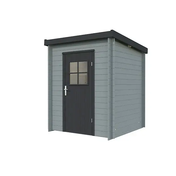 Abri de jardin en bois Zoé 1 - Gris - L.180xP.180xH.208cm WHITE WOOD Offre Spéciale