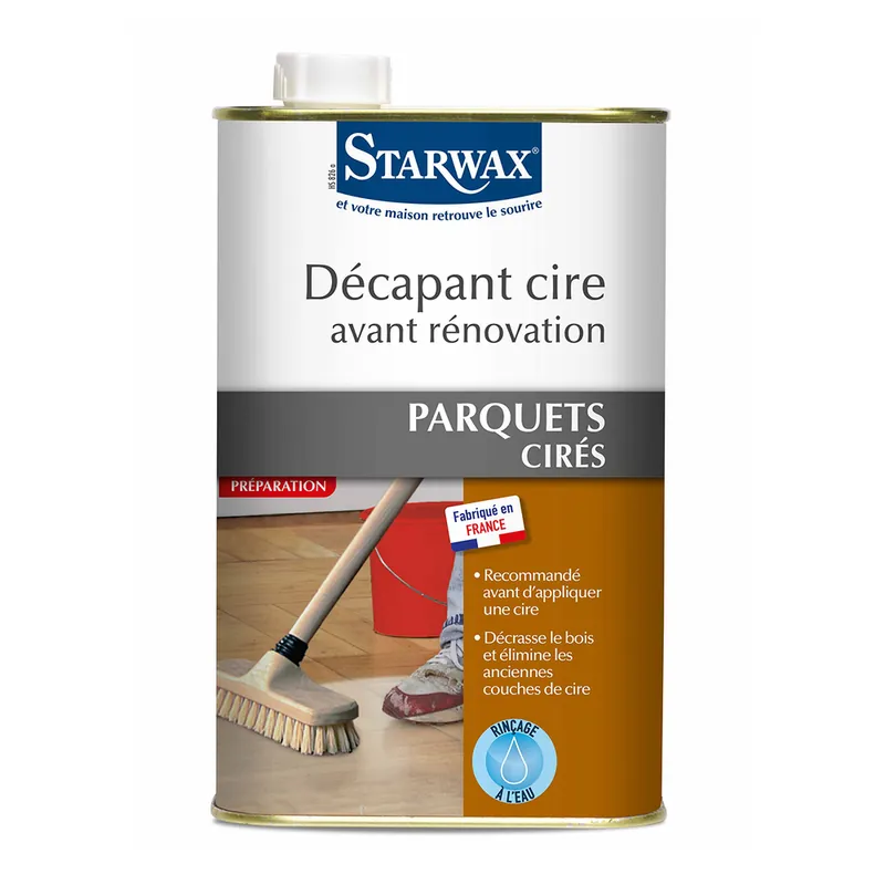 Certifié Décapant extra-fort pour bois ciré 1 litre - STARWAX