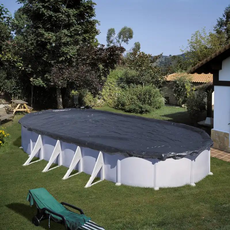 Bâche d‘hivernage pour piscine ovale de L 610 x l 375 cm Soldes