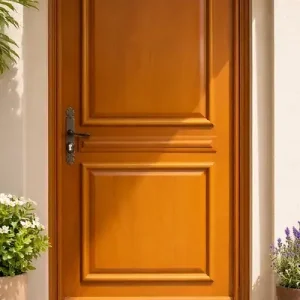 Acheter En Ligne Porte d‘entrée Bois Pleine Garnier, H215 x L90 cm Côte Tableau, p.Droit GD MENUISERIES