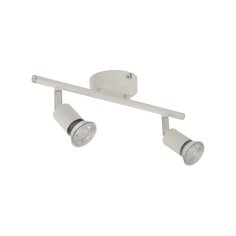Réglette blanc GU10 LED 2X5W = 700 lumens ANDY COREP Super Prix