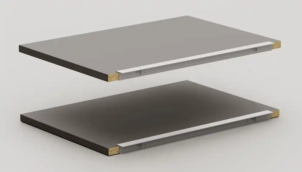 Promotion Saisonnière Kit Creo 2 tablettes d‘angle en extension graphite OFITRES