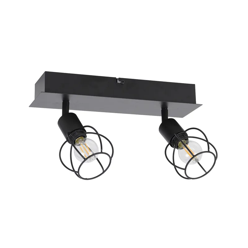 Expédié Aujourd'hui Réglette noir E14 2X40W OWEN COREP