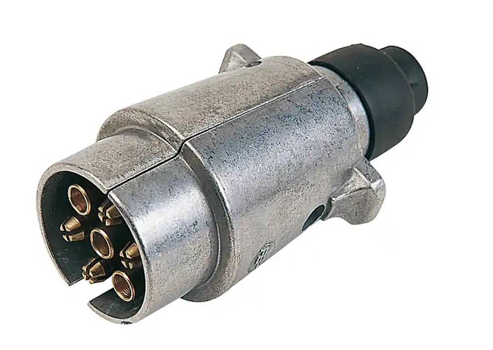 Prise en métal 12 V mâle 7 plots - ABTECH Commande En Gros