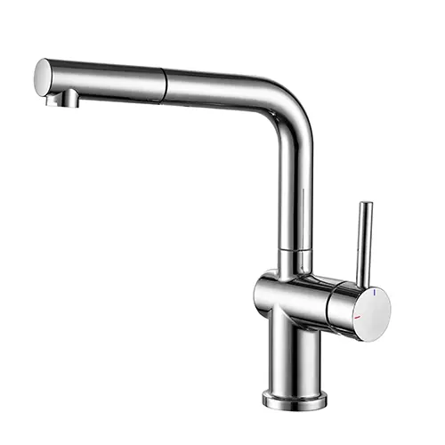 Super Prix Robinet de cuisine avec douchette Chrome Carre - EDOUARD ROUSSEAU