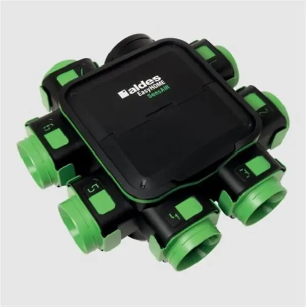 Nouveauté Kit VMC EasyHOME SensAIR hygro intelligent - 7 piquages Ø 125mm + 1 rejet Ø 160mm- réf 11033385 - ALDES