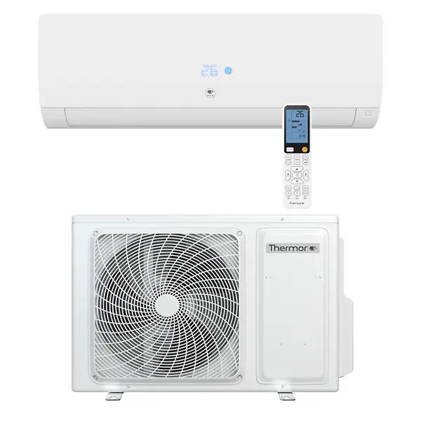 Climatisation Unité extérieure 4.2 kW et Unité intérieure blanche Nagano - THERMOR Prix Bas