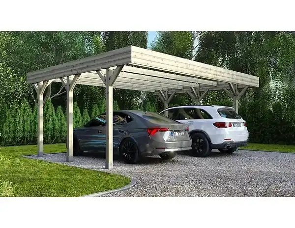 Livraison Express Carport, abri de voiture 6.06x5.03 m - 30.48 m2 - CAR5 ALTANKA
