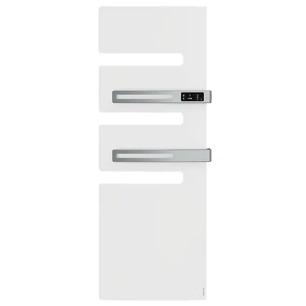 Super Prix Sèche-serviettes connecté Serenis Premium mât à gauche 750W + soufflerie 1000W blanc brillant - ATLANTIC - 850668