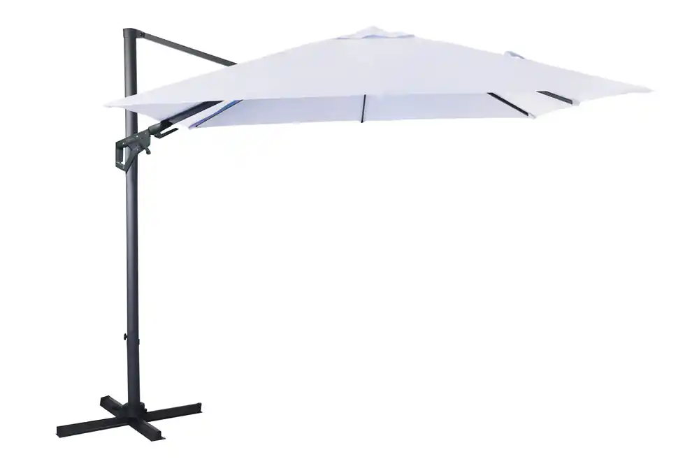 Parasol Excentre 3X3 Toile Creme Texturee PROLOISIRS Prix Choc