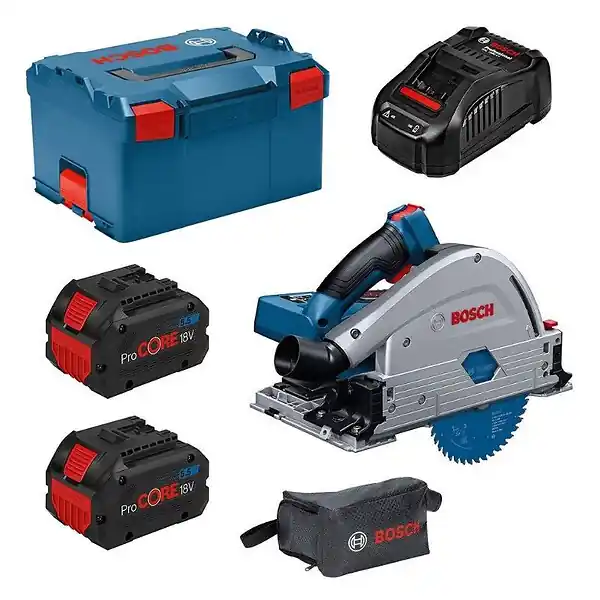 Scie circulaire plongeante sans fil BITURBO BOSCH GKT 18V-52 GC 2 x 5.5Ah Promotion Saisonnière