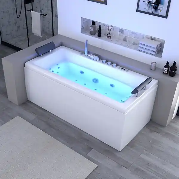 Seulement Aujourd'hui Baignoire balnéo Marbella 22 jets Whirlpool DISTRIBAIN