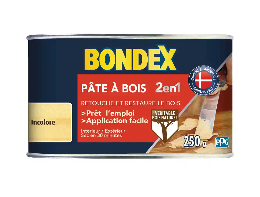 Bondex - Pâte à Bois - 250gr - Incolore Réduction