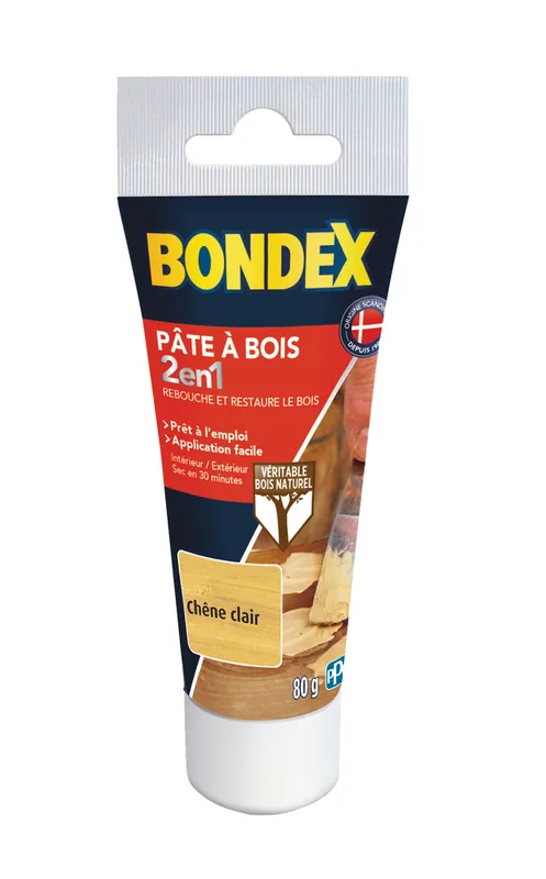 Prix Choc Bondex - Pâte à Bois - 80gr - Chêne Clair