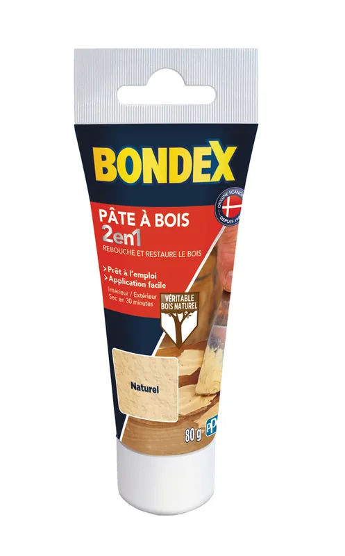 Bondex - Pâte à Bois - 80gr - Naturel Prix Cassé