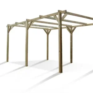 Acheter En Ligne Carport en pin Henri - L.300xP.512cm CERLAND