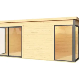 Abri de jardin en bois Domeo 3 15,67 m² LASITA MAJA Livraison à domicile incluse Livraison Express