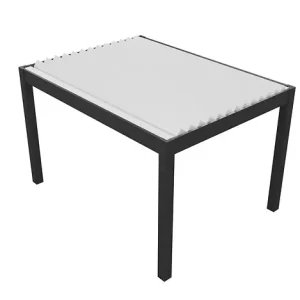 Super Prix Pergola autoportante en aluminium Rousseau - Gris - 4x4m - H.250xL.400xP.400cm ELSEALU