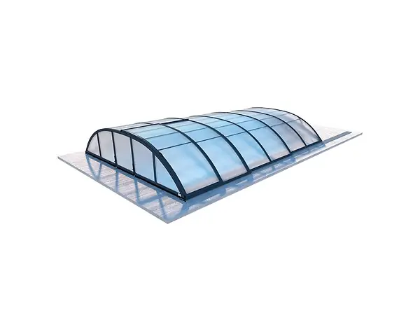 Abri de piscine Horizon - 4.33x2.52 m - polycarbonate alvéolaire 8 mm - pour piscine BAS7302. BAS7303 - ECO302 ALTANKA Meilleur Choix