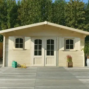 Abri jardin bois Rognaix - Naturel - L.568xH.274.6xP.508cm SOLID Certifié