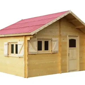 Abri de jardin en bois massif - L.500xH.357xP.481cm HABRITA Solde