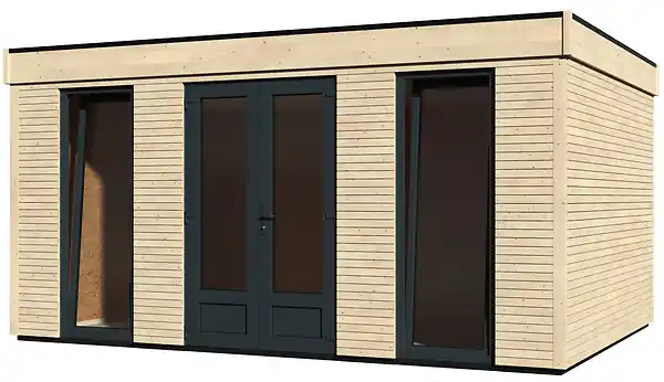 Promotion Saisonnière Abri jardin Décor Home bois - 15m² - L.480xH.250xP.348cm DECOR ET JARDIN