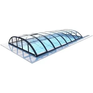Abri de piscine Horizon - 7.43x3.5 m - polycarbonate massif 3 mm - pour piscine BAS7308 - ECO338 ALTANKA Must-Have