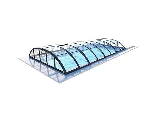 Abri de piscine Horizon - 8.58x3.92 m - polycarbonate massif 3 mm - pour piscine BAS7309 - ECO339 ALTANKA Prix Promo