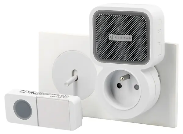 Réduction CEEZAM Carillon sans fil plug enfichable 38 mélodies blanc portée 100m 85 dB prise intégrée