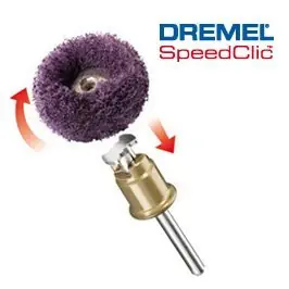 Tampons abrasifs EZ SpeedClic diamètre 25 mm grain 380 par 2 DREMEL Commande En Gros