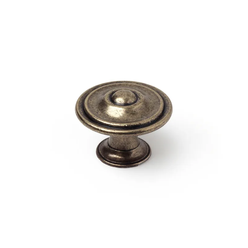 Promotion Saisonnière Bouton de meuble Lyonnais vieux laiton diamètre 35 mm REI