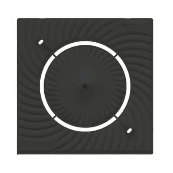Soldes Support plaque ColorLINE ø80mm Aldes - Noir