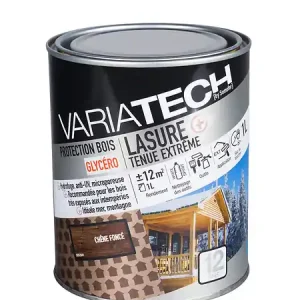 Pas Cher Lasure pour bois extérieur - Chêne foncé - 1L VARIATECH