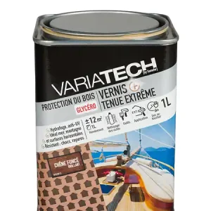 Vernis glycéro tenue extrême Chêne Doré brillant 1L VARIATECH Seulement Aujourd'hui