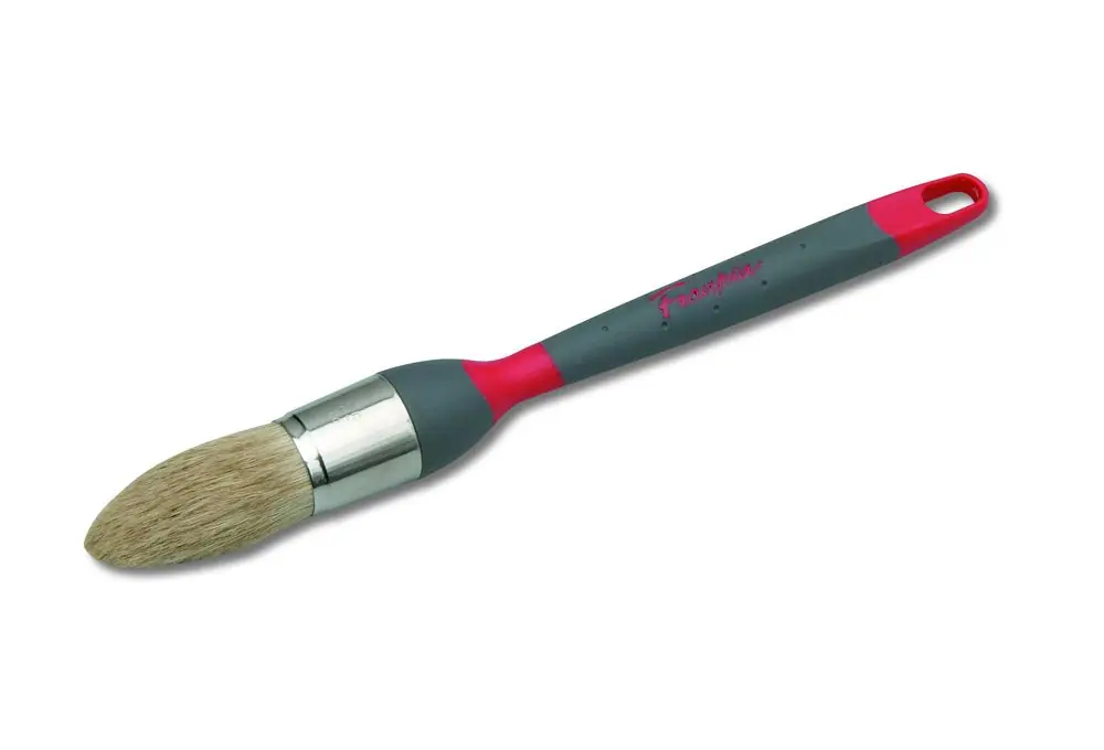 Pinceau à rechampir manche bi-matiere n°6 pour peinture glycéro diamètre 29 mm NESPOLI Soldes