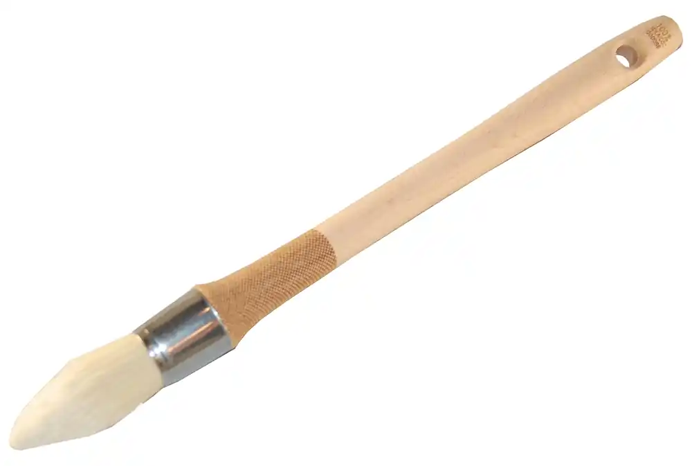 Pinceau à rechampir manche bois Laser touch n°3/0 pour peinture glycéro diamètre 15 mm NESPOLI Livraison Express