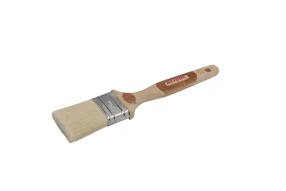 Petit Prix Pinceau plat manche bois spécial peinture glycéro largeur 65 mm avec fresh box NESPOLI