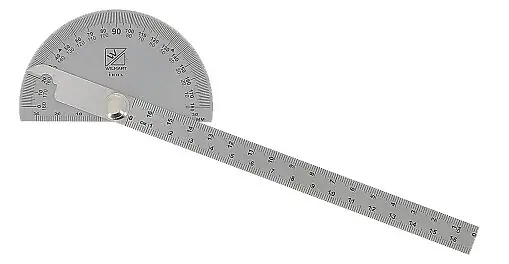 Achat Immédiat Rapporteur d‘angle inox 170mm avec règle graduée - WILMART - 178900 WILMART PAUL