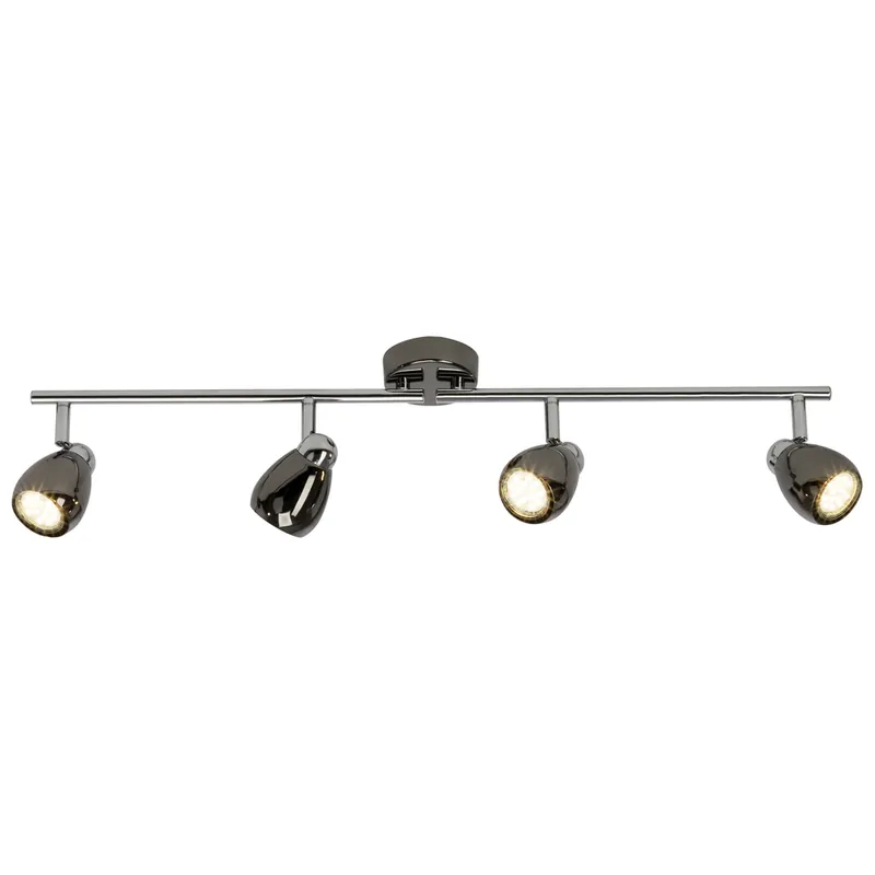 Réglette led noir chromé 4X3W = 1200 lumens MILANO BRILLIANT Must-Have