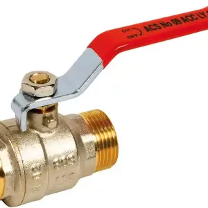 Vanne B.S. MM manette plate ACS - Diamètre 3/8‘‘ - PN 30 bar- réf 38210 - Sanitaire-distribution Prix Choc
