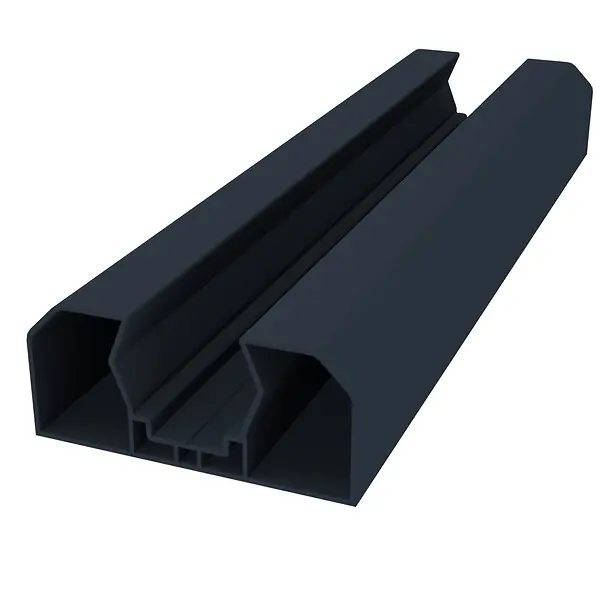 Poteau départ mur PVC ADELE - Anthracite - H.230xL.9xl.9cm ALTONA Pas Cher