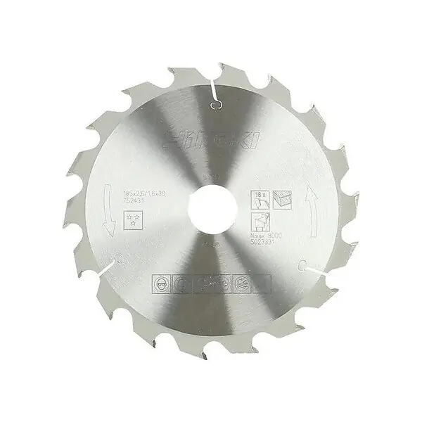 Lame de scie circulaire pour bois HIKOKI 752431 185x30x1,6mm 18 dents Prix Promo